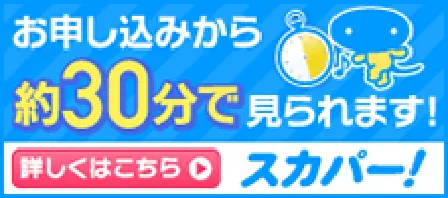 スカパー！はお申し込みから約30分で視聴可能。詳しくはこちら